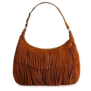 BOHEMIAN FRINGED Shoulder HOBO BAG By MINNETONKA